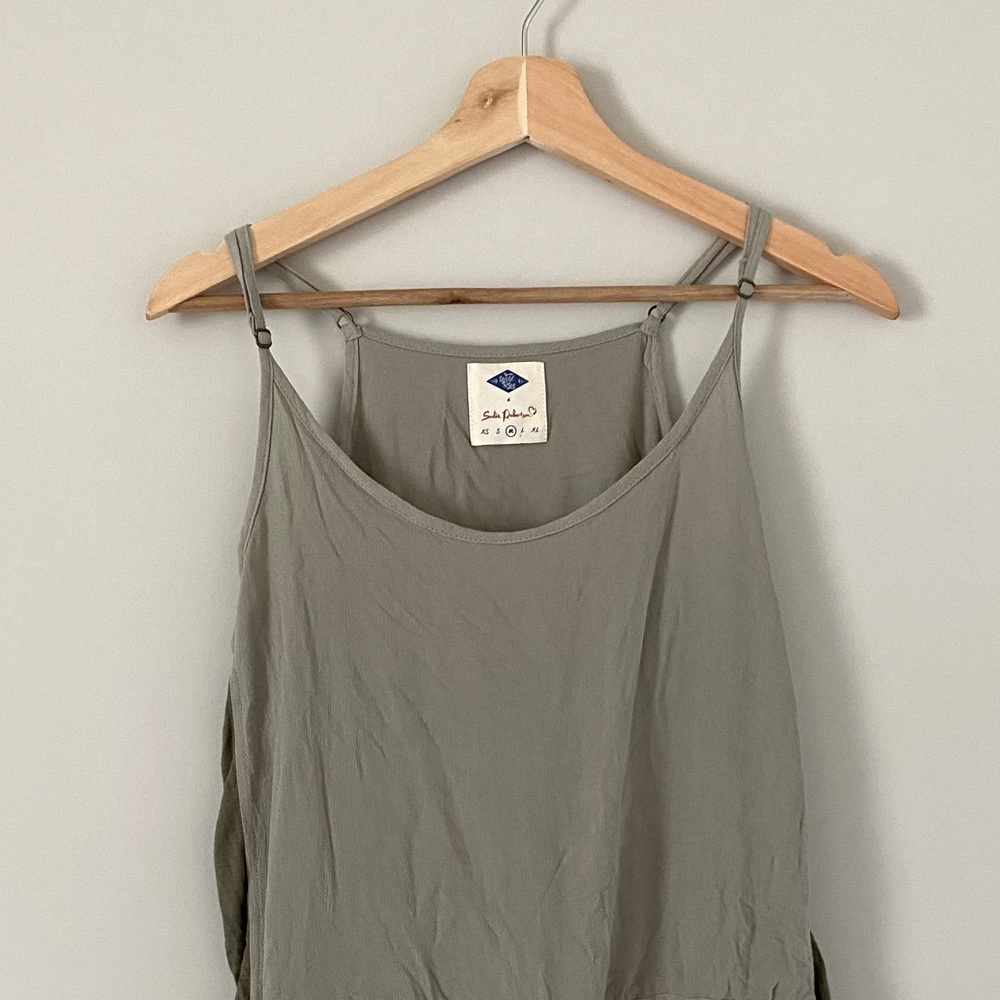 Sadie Robertson Army Green Tank Romper M